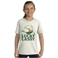 thumbnail image 3 of Olive Oyl St Paddys Lucky Lassy Girls Kids T Shirt Tees Teen Brisco Brands XS, 3 of 5