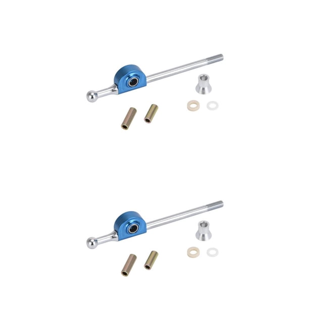 Kenally Ligero para cambios rápidos y suaves con palanca de cambios Gear Throw Short Shifter Quick Gear Kit plateado plata 2piezas