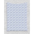 thumbnail image 1 of Blue Paisley Tapestry, Rhythmic Flowers and Berries Art on Plain Backdrop Illustration, Wall Hanging for Bedroom Living Room Dorm Decor, 40W X 60L Inches, White and Dark Sky Blue, by Ambesonne, 1 of 2