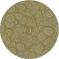 thumbnail image 1 of Ahgly Company Tapis Rond Lavable en Machine Intérieur Transitionnel Marron Clair, 8 Pieds Rond, 1 of 7