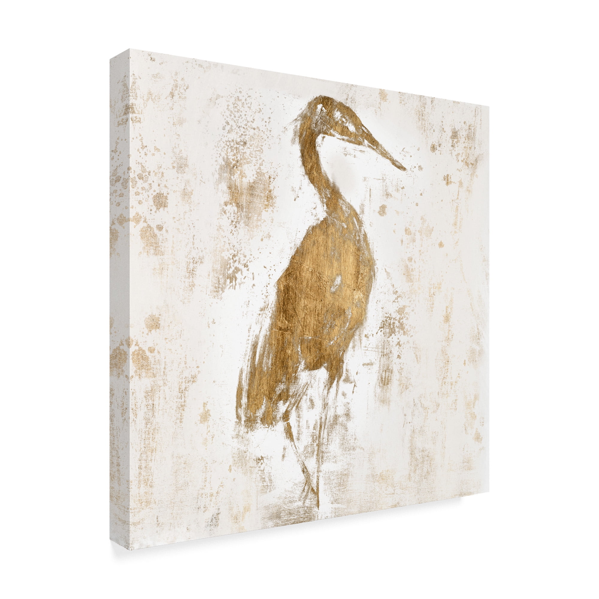 Trademark Fine Art 'Gilded Heron I' Canvas Art by Jennifer Goldberger