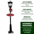 thumbnail image 4 of Fraser Hill Farm 5.9 ft Musical Snowy Christmas Street Lamp in Black, FSSL071A-BLK1, 4 of 11