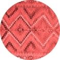 thumbnail image 1 of Ahgly Company Indoor Round Abstract Red Contemporary Area Rugs, 7' Round, 1 of 4