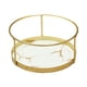 thumbnail image 1 of Estante de baño Organizador de cosméticos Soporte redondo para maquillaje de baño Organizador de tocador Blanco de una sola capa, 1 of 9