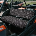 thumbnail image 2 of FKELYI UTV Seat Cover Powersports Seats Covers Dustproof Mule Bench Seat Cover Compatible with Mule SX Black Asterism Moon Star Print Washable Interior Decor, 2 of 7