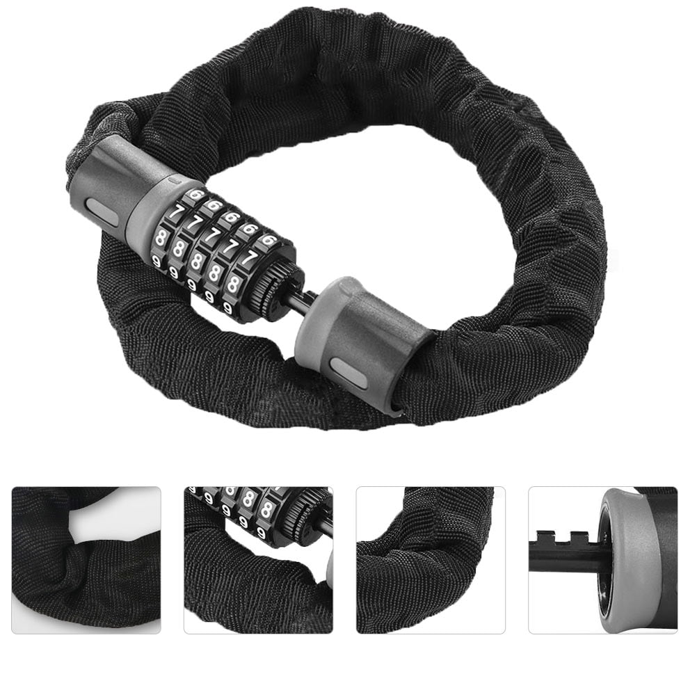 RENACLIPY Bike Security Lock Nylon Rust Prevention Combination 1Pack