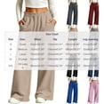 thumbnail image 2 of Luvrsol Sweat Pants for Womens Wide Leg Lounge Pants Deep Side Pockets Breathable Workout Bottoms S-2XL, 2 of 8