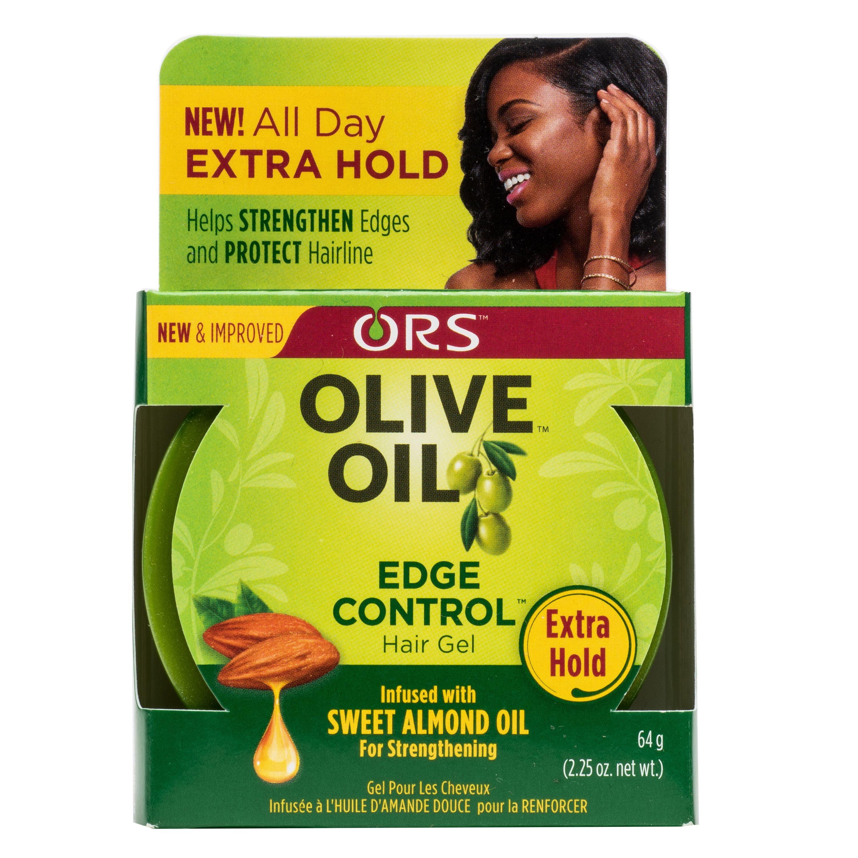 ors olive oil edge control hair gel 2.25 oz - walmart