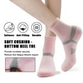 thumbnail image 4 of LWFBDTK Women’s Crew Athletic Socks, 4 Pairs – Moisture-Wicking Cushioned Sport Socks, Size 9.5-14.5, Pink, 4 of 6