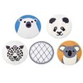 thumbnail image 3 of Fennco Styles Kids Cartoon White Bear Shag Area Rug 32" Round - Animal Design Soft Non-Slip Fleece Play Mat for Boys Girls Bedroom Décor, Kids Playroom, Living Room, Nursery Décor, 3 of 3