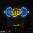 thumbnail image 4 of Glowneon Hand Lifts Weight Neon Sign, Weightlifting ?Room Led Decor, 4 of 4