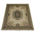 thumbnail image 3 of Rugsotic Carpets Hand Knotted Persian, Oriental Wool Floor Area Rug For Living Room Bedroom, Ivory,Green, 6'7''x9'10'', 3 of 5