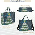 thumbnail image 6 of Christmas Tree Child Corduroy Tote Bag Handbag Large Messenger Bag Shoulder Crossbody Zipper Bag Purse, 6 of 8