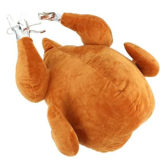 CRILSTYLEO 1Pc Plush Christmas Turkey Pillow Orange Throw Cushion Decorative Home Accent