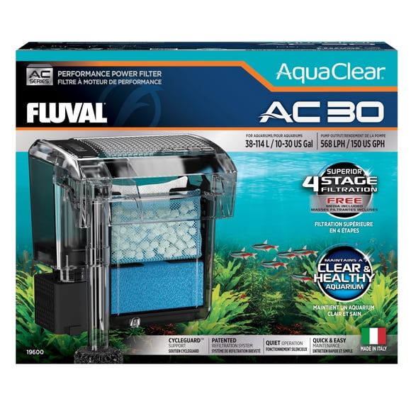 Filtro de potencia Fluval AC30 para acuario 38-114 L