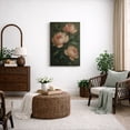 thumbnail image 5 of Canvas Print Peony Floral Wall Art Dark Botanical Decorative for Living Room Bedroom - 12"x18", 5 of 8