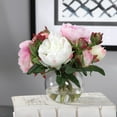 thumbnail image 2 of Uttermost Blaire Polyester and Iron Peony Bouquet in Lush Pink/Clear/Cream, 2 of 6