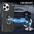 thumbnail image 6 of K-Lion for iPhone 13 Pro 6.1 Inch Case, 360° Rotating Ring Holder Stand Heavy Duty Kickstand Magnetic Car Mount Slim Military Grade Shockproof Durable Hybrid Case for iPhone 13 Pro,Black, 6 of 9