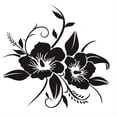 thumbnail image 1 of Riwesomey Etiqueta engomada del patrón de flores Vivid Car-Window Paster Modificación única Paster Etiqueta engomada universal del vehículo Vehículos, repuestos y accesorios Mis No.2, 1 of 6