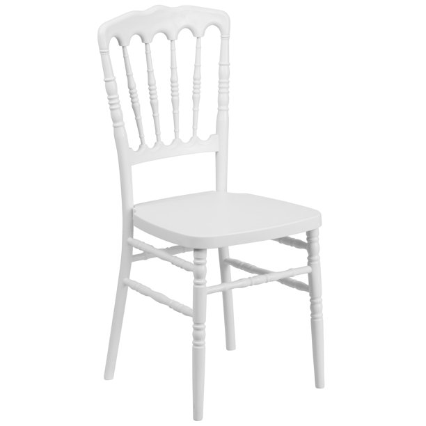 A Line Furniture Fabian White Resin Designer Ballroom Stacking Chairs Walmart Com Walmart Com