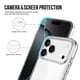 thumbnail image 4 of For iPhone 17 Pro Max Case TPU Frame Clear PC Back Phone Cover, 4 of 5