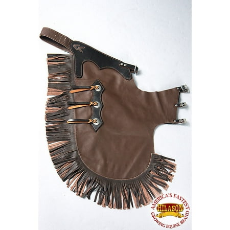 Hilason Hand Picked Bull Riding Chinks Chaps Pro Rodeo Bronc Genuine Leather