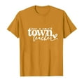 thumbnail image 4 of Delayuji Women's Just A Small Town Teacher Printed T Shirt Cotton Round Neck Casual Short Sleeves Gold Xl Cotton Short Sleeve Shirts for Women, 4 of 4