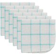 thumbnail image 1 of Scrubber Dish Cloths Collection Windowpane, 12x12, Aqua 6 Count, 1 of 8