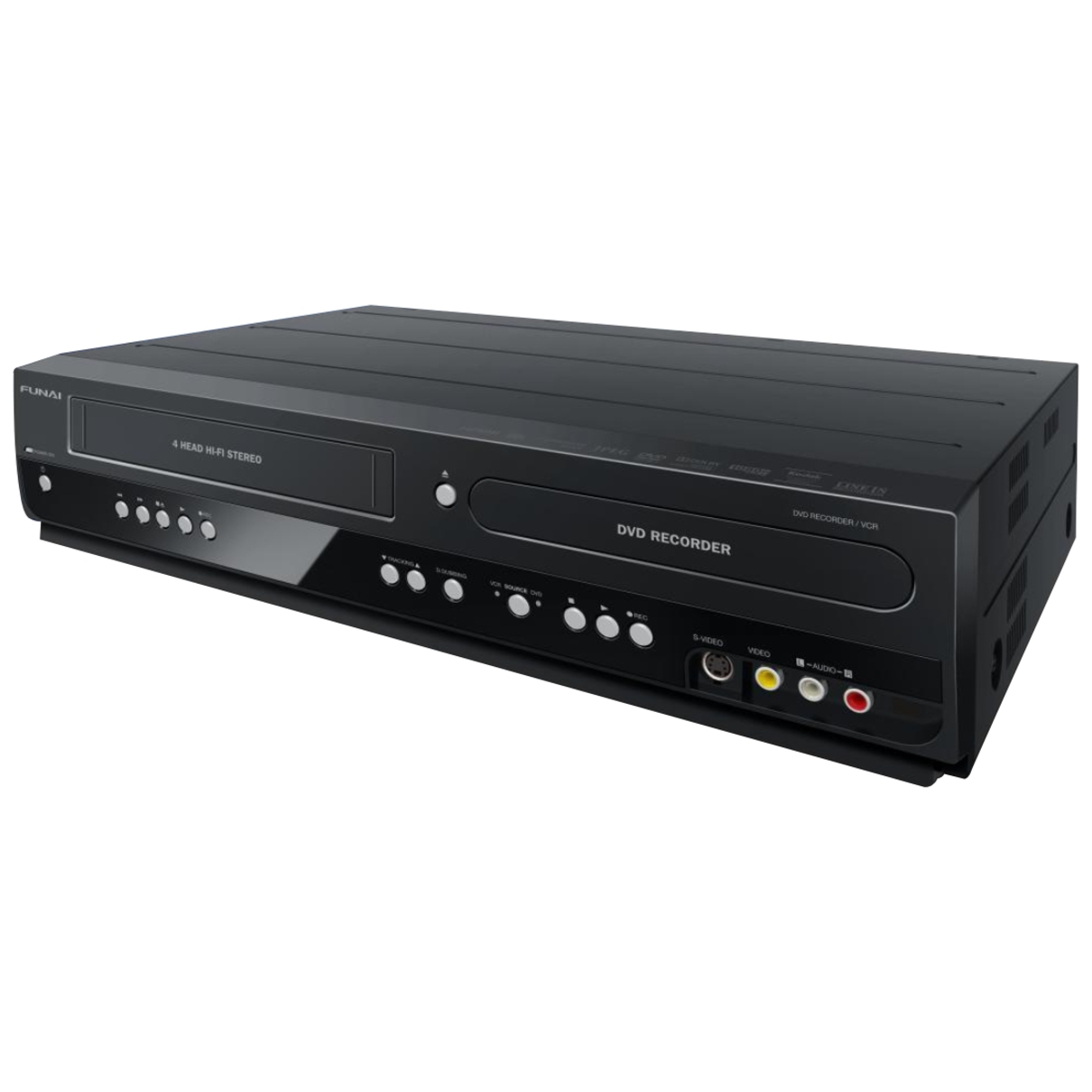 Funai Full HD UpConvert DVD Recorder/VCR Combo with Remote and Cables - image 2 of 4