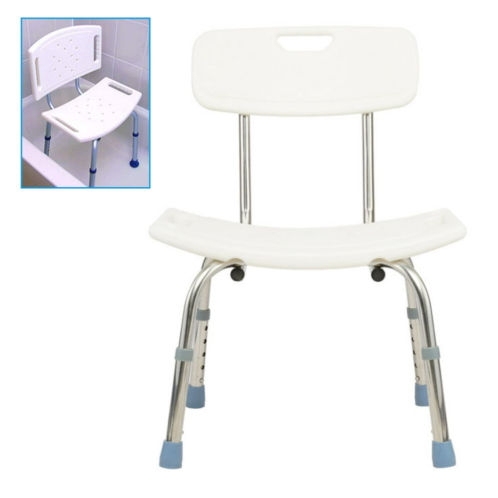 Shower Chair with 5 Adjustable Heights Portable Shower Chair Bath Chair for Elderly, Removable