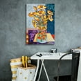 thumbnail image 4 of Epic Graffiti 'Yellow Poppies And Gold Fish'  by St Hilaire Elizabeth Canvas Wall Art, 18" x 26", 4 of 8