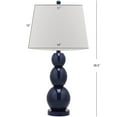 thumbnail image 6 of SAFAVIEH Jayne 26 in. Navy Glass Table Lamp with Off-White Cotton Shade, Set of 2, 6 of 7