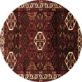 thumbnail image 1 of Ahgly Company Indoor Round Persian Brown Traditional Area Rugs, 6' Round, 1 of 4