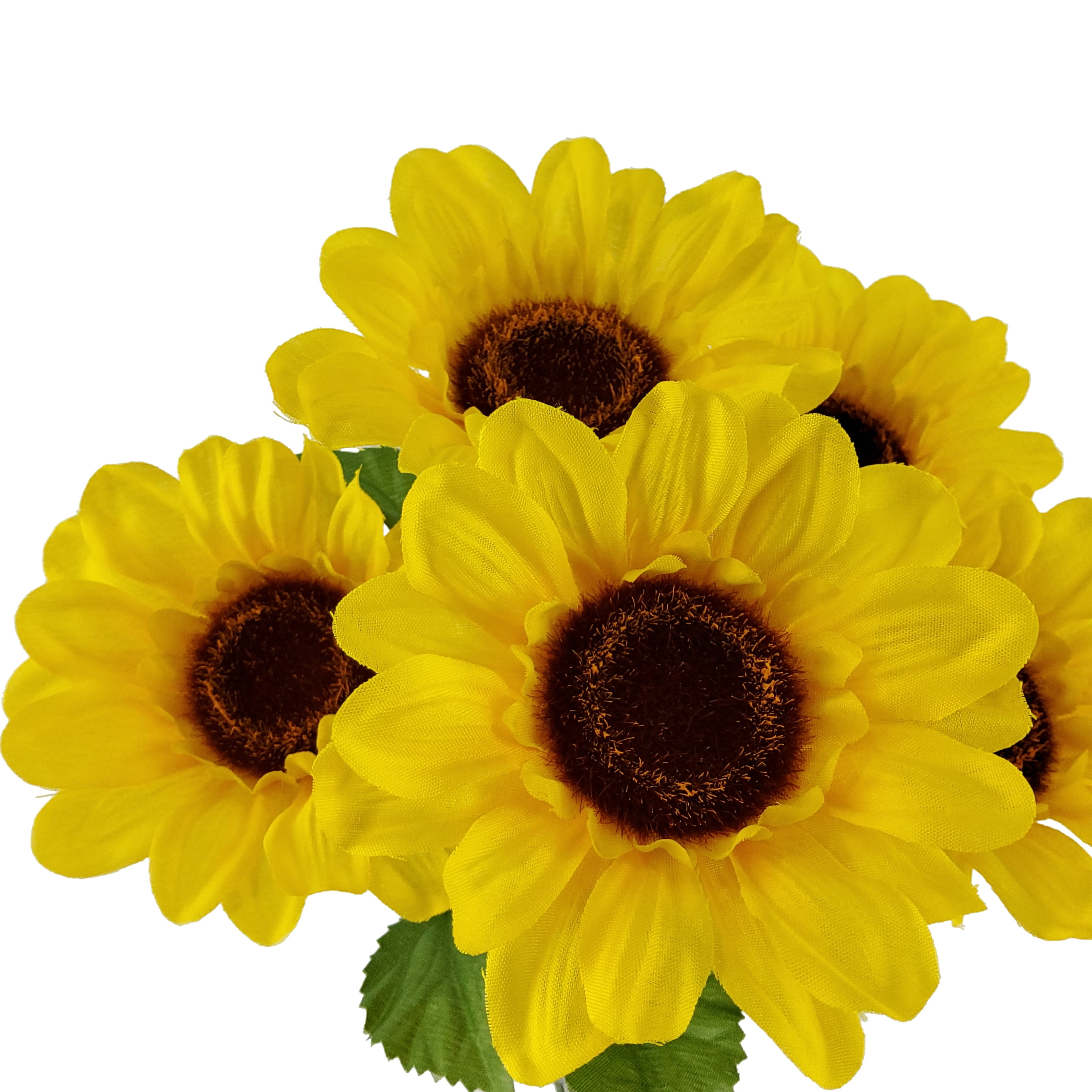 Mainstays 12.5 in Indoor Artificial Sunflower Pick, Yellow Color.