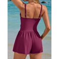 thumbnail image 6 of Asoul Romper Swimsuits for Women Tummy Control One Piece Swimsuits with Shorts Slimming Bathing Suits, 6 of 8
