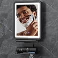 thumbnail image 1 of Espejo de ducha antivaho con calefacci&#2013265923n para afeitarse, 3 colores, luces regulables sin escalonamiento, espejo antivaho para duch, 1 of 8