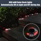 thumbnail image 2 of 12 luces LED IP67 impermeables para cubierta solar, 800 MAh, luz de entrada, luz solar para camino de conducción, para exteriores, acera, jardín, escalones, escaleras, camino, patio (aluminio fundido, rojo) Unique Bargains luces de la cubierta del patio, 2 of 8