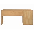 thumbnail image 6 of Linon Vaughan Computer Desk with File Cabinet and 3 Drawers, 65" Wide, Matte Maple Finish, 6 of 9