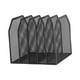 thumbnail image 2 of Organizador de archivos de escritorio Bandeja para cartas Metal Moderno Elegante Soporte Estante de almacenamiento Almacenamiento Negro, 2 of 9