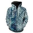 thumbnail image 1 of Traje de carreras con cremallera para hombre, sudadera con capucha, moda hip hop, informal, gran oferta 2024, manga larga, adolescentes, estampado 3D, primavera, tops de gran tamaño, divertidos, 1 of 6