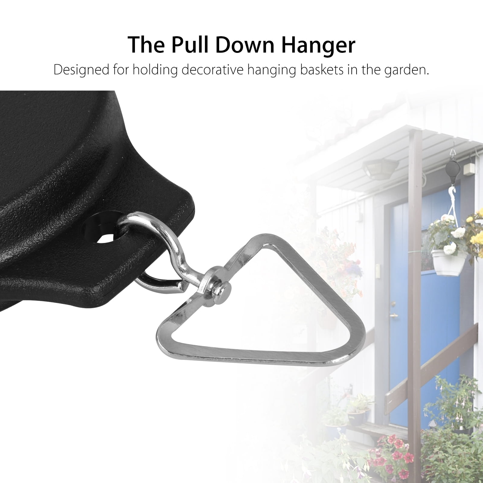 Ximing Plant Pulleys, Retractable Plant Hanger, Birds Feeder Hanging Heavy Duty Plant Pulley, Flower Basket Hook Hanger For Indoor, Garden Home Outdoo