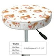thumbnail image 4 of Lsque Squirrel Giving A Gift Round Bar chair cushion covers Velvet Fabric Premium Comfort Protects from Scratches and Stains for 14-17 Inch Chair- 12 inch, 4 of 7