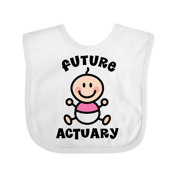 Inktastic Future Actuary Baby Girl Girls Baby Bib