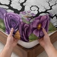 thumbnail image 3 of Twin Sze Fitted Sheet Set - Halloween 2 Piece Bedding Sets 16" Deep Pocket Fitted Sheet with 1 Pillowcase, Vintage Rustic Floral Horror Trees Branches Gray Brushed Microfiber Hotel Luxury Bed Sheets, 3 of 9