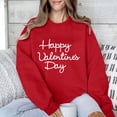 thumbnail image 2 of Amzcrzy Chandails pour Femmes Imprimé Mode Rouge Chandails Valentines Day Décontractés Manches Longues Col Rond Cadeaux Valentines Tops Valentines Day pour Femmes, 2 of 7