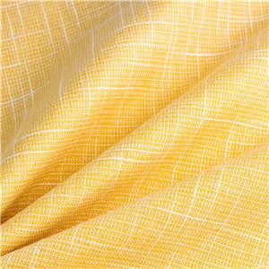 Phantoscope Soft Textured Linen Burlap Series Decorative Throw Pillow, 18" x 18", Yellow, 2 Pack