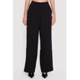 thumbnail image 4 of Women's Crepe Knit High Waisted Wide Leg Dress Pants, 4 of 5