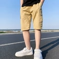 thumbnail image 4 of MEZZALL Boys Cargo Shorts For Kids Comfortable Elastic Waist Solid Color Casual Summer Outdoor Play Six Inch Length Lightweight Breathable Infants Toddler Daily Wear Cute / 1Years, 4 of 9