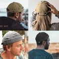 thumbnail image 6 of SikaFu Brimless Docker Cap Washed Style Boy Girls Student Skullcap Hats Men Cotton Beanie Docker Brimless Hat Rolled Cuff Harbour Hats, 6 of 6