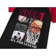 thumbnail image 3 of Beezizac Boys Summer Pajama Set, 2-Piece Sports Balls PJs‌ - Short Sleeves & Shorts Soft Sleepwear Size 10, 3 of 7